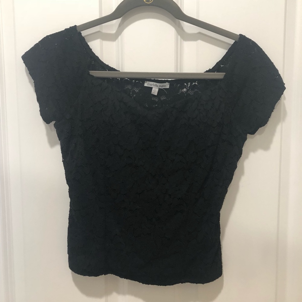 Crop lace top
